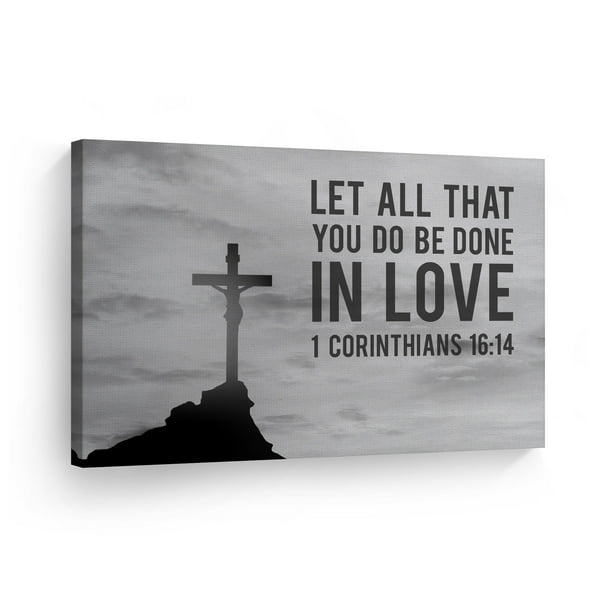 Love is Patient Religious Wedding Gift Scripture Print for Christian Decor Corinthians 13 NIV Quote Bible Verse Wall Art